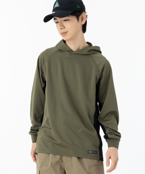 NEW ERA(ニューエラ)の「ニューエラアウトドア パーカー プルオーバーフーディー 吉田兄弟コラボアングラー(パーカー・メンズ・オリーブ・XL/L/M/S/XXL)」の11枚目の写真