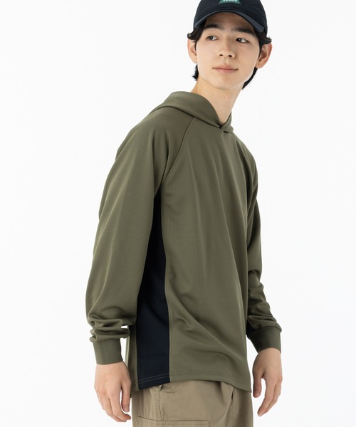 NEW ERA(ニューエラ)の「ニューエラアウトドア パーカー プルオーバーフーディー 吉田兄弟コラボアングラー(パーカー・メンズ・オリーブ・XL/L/M/S/XXL)」の12枚目の写真