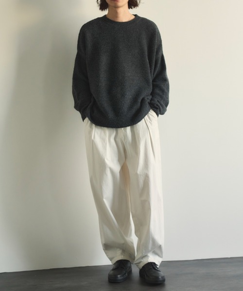 Libra Cue(リブラ キュー)の「サーカスパンツトールサイズ(チノパンツ・メンズ・ホワイト/ブラック・2)」の6枚目の写真