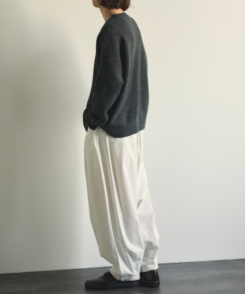 Libra Cue(リブラ キュー)の「サーカスパンツトールサイズ(チノパンツ・メンズ・ホワイト/ブラック・2)」の7枚目の写真