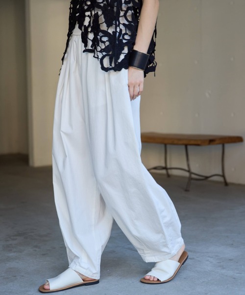 Libra Cue(リブラ キュー)の「サーカスパンツトールサイズ(チノパンツ・メンズ・ホワイト/ブラック・2)」の15枚目の写真