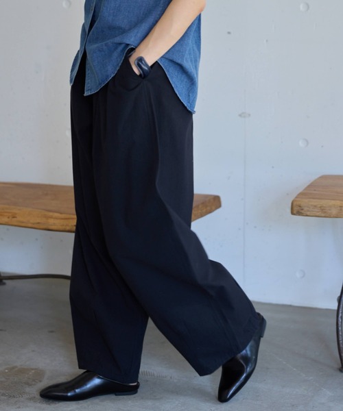 Libra Cue(リブラ キュー)の「サーカスパンツトールサイズ(チノパンツ・メンズ・ホワイト/ブラック・2)」の21枚目の写真