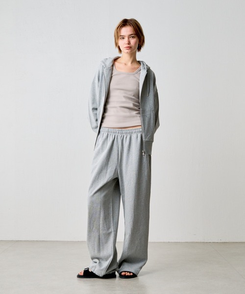 COLONY 2139(コロニートゥーワンスリーナイン)の「【UNISEX】フレンチテリースウェットWジップパーカー(パーカー・メンズ・グレー/ブラック・LARGE/MEDIUM/SMALL)」の4枚目の写真