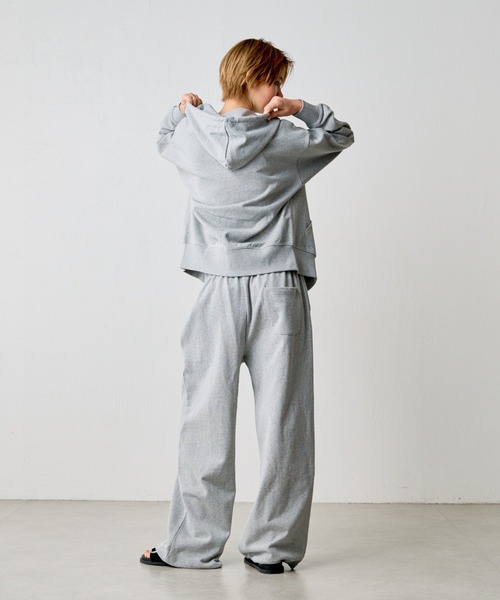 COLONY 2139(コロニートゥーワンスリーナイン)の「【UNISEX】フレンチテリースウェットWジップパーカー(パーカー・メンズ・グレー/ブラック・LARGE/MEDIUM/SMALL)」の6枚目の写真