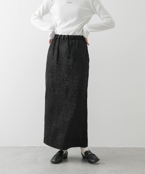 SENSE OF PLACE by URBAN RESEARCH(センスオブプレイスバイアーバンリサーチ)の「シャイニークリンクルイージースカート(スカート・レディース・ブラック/ミント/アイボリー・ONE)」の3枚目の写真