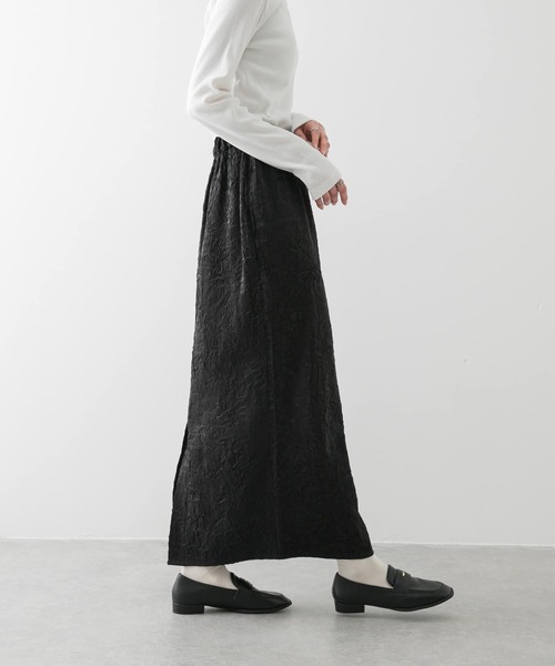 SENSE OF PLACE by URBAN RESEARCH(センスオブプレイスバイアーバンリサーチ)の「シャイニークリンクルイージースカート(スカート・レディース・ブラック/ミント/アイボリー・ONE)」の10枚目の写真