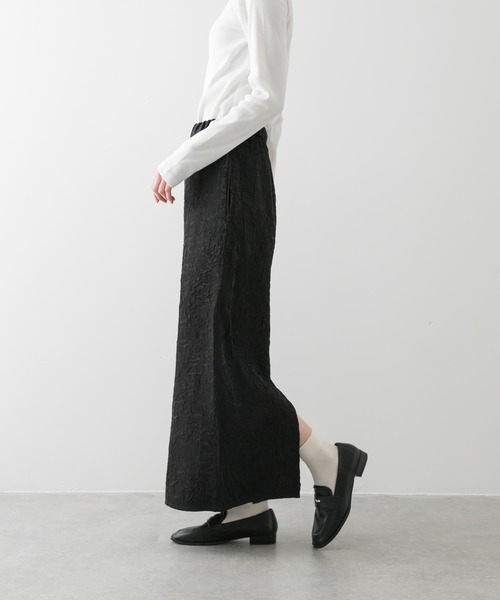 SENSE OF PLACE by URBAN RESEARCH(センスオブプレイスバイアーバンリサーチ)の「シャイニークリンクルイージースカート(スカート・レディース・ブラック/ミント/アイボリー・ONE)」の11枚目の写真