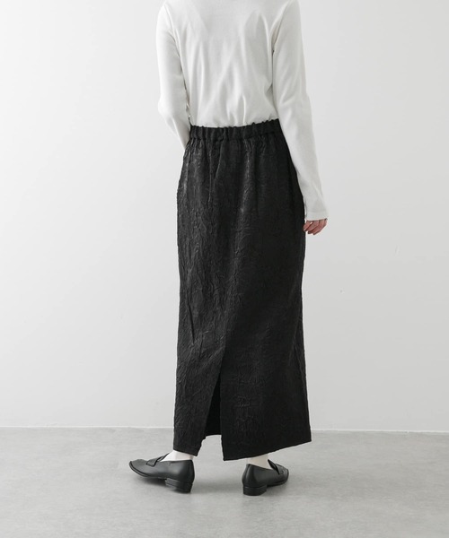 SENSE OF PLACE by URBAN RESEARCH(センスオブプレイスバイアーバンリサーチ)の「シャイニークリンクルイージースカート(スカート・レディース・ブラック/ミント/アイボリー・ONE)」の12枚目の写真