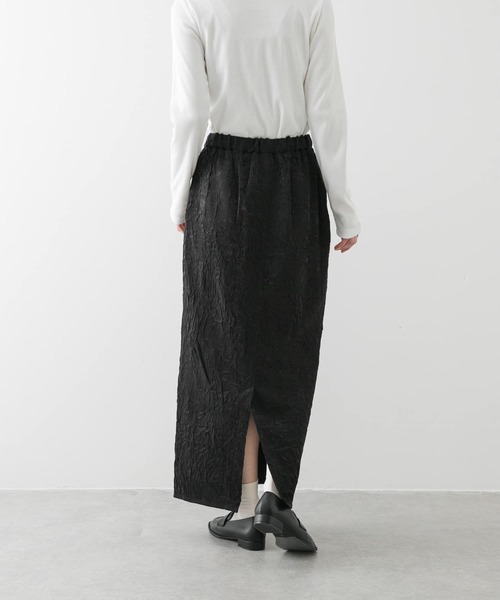 SENSE OF PLACE by URBAN RESEARCH(センスオブプレイスバイアーバンリサーチ)の「シャイニークリンクルイージースカート(スカート・レディース・ブラック/ミント/アイボリー・ONE)」の13枚目の写真