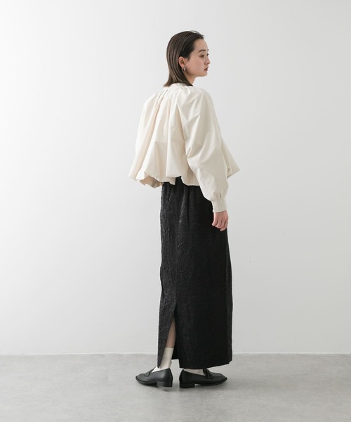 SENSE OF PLACE by URBAN RESEARCH(センスオブプレイスバイアーバンリサーチ)の「シャイニークリンクルイージースカート(スカート・レディース・ブラック/ミント/アイボリー・ONE)」の15枚目の写真
