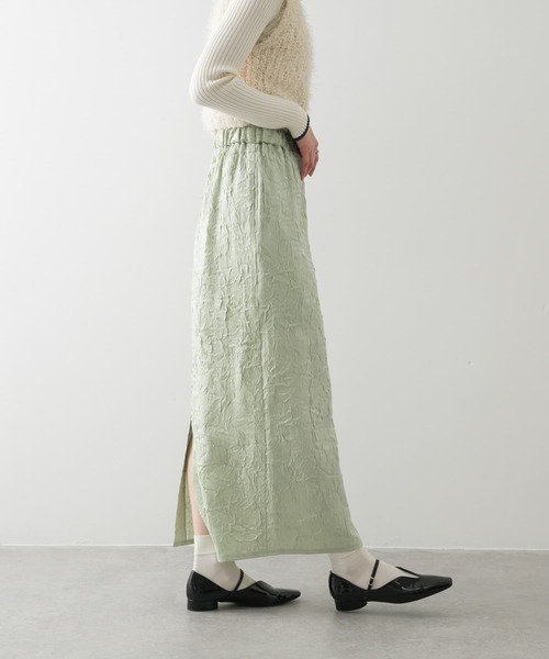 SENSE OF PLACE by URBAN RESEARCH(センスオブプレイスバイアーバンリサーチ)の「シャイニークリンクルイージースカート(スカート・レディース・ブラック/ミント/アイボリー・ONE)」の16枚目の写真