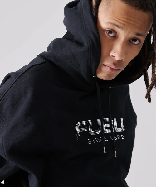 FUBU( フブ)の「FUBU-Rhinestone OG Logo Hoodie(パーカー・メンズ・グレー/ブラック・M/L)」の22枚目の写真