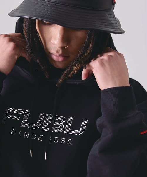 FUBU( フブ)の「FUBU-Rhinestone OG Logo Hoodie(パーカー・メンズ・グレー/ブラック・M/L)」の17枚目の写真