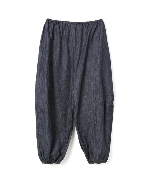 mizuiroind(ミズイロインド)の「mizuiro ind デニムドローストリングボリュームパンツ(その他パンツ・レディース・インディゴブルー/ブルー・FREE)」の3枚目の写真