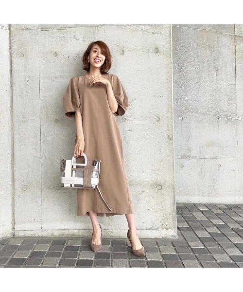 ハグオーワー＊カラムカリプリント＊ボヘミアンワンピース＊美品＊2024＊サイズ2 セール】ノースリーブ 花柄シャーリングロングキャミワンピース