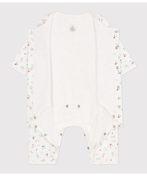 PETIT BATEAU(プチバトー)の「Bodyjama(ロンパース・キッズ・ホワイト系その他・6MONTH/3MONTH/12MONTH)」の4枚目の写真