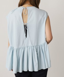 ADAWAS/アダワス HIGH-TWIST COTTON JERSEY GATHERED TEE ギャザーTシャツ 秋物 秋服 2026年秋冬