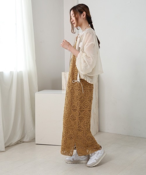 セール】【XS～M 低身長向けサイズあり】クロシェロング