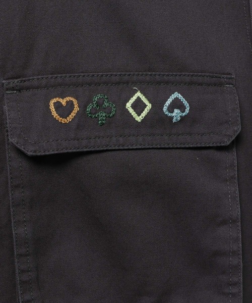 niko and...(ニコアンド)の「チェーン刺繍ミリタリーシャツ(シャツ/ブラウス・レディース・カーキ/アイボリー/チャコール・FREE)」の21枚目の写真