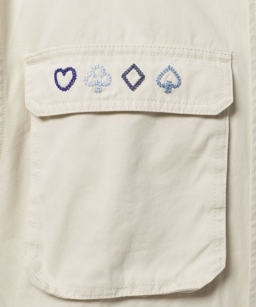 niko and...(ニコアンド)の「チェーン刺繍ミリタリーシャツ(シャツ/ブラウス・レディース・カーキ/アイボリー/チャコール・FREE)」の22枚目の写真