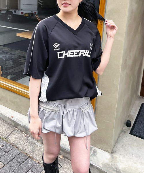 SPIRALGIRL（スパイラルガール）の「レースドッキングゲーミングTシャツ（Tシャツ/カットソー・レディース・ピンク/ボルドー/ブラック・FREE）」の16枚目の写真