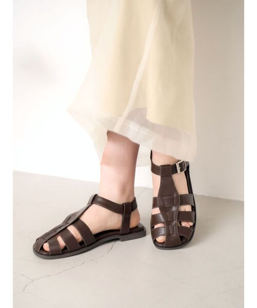 Ungrid(アングリッド)の「グルカサンダル(サンダル・レディース・ブラック/ブラウン・S/M/L)」の1枚目の写真