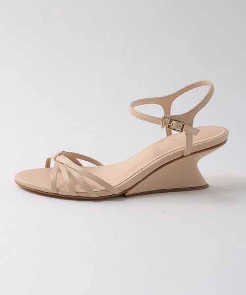 Chiaki Katagiri（チアキカタギリ）の「ウエッジソールサンダル【CHIAKI KATAGIRI】（サンダル・レディース・ブラック/ピンクベージュ・38/36/37）」の4枚目の写真