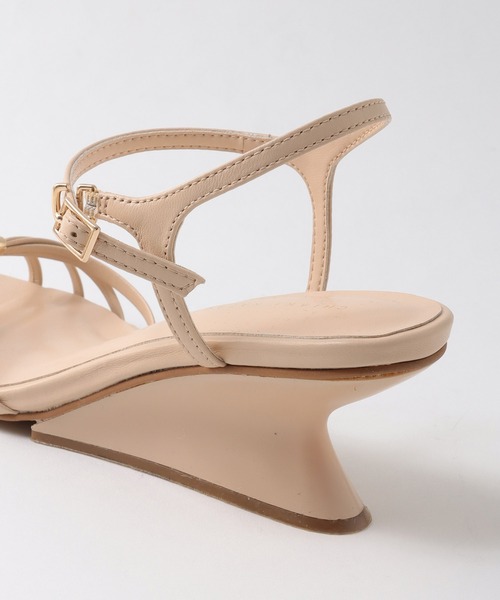 Chiaki Katagiri（チアキカタギリ）の「ウエッジソールサンダル【CHIAKI KATAGIRI】（サンダル・レディース・ブラック/ピンクベージュ・38/36/37）」の12枚目の写真