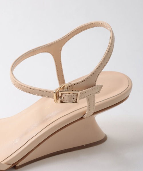 Chiaki Katagiri（チアキカタギリ）の「ウエッジソールサンダル【CHIAKI KATAGIRI】（サンダル・レディース・ブラック/ピンクベージュ・38/36/37）」の10枚目の写真