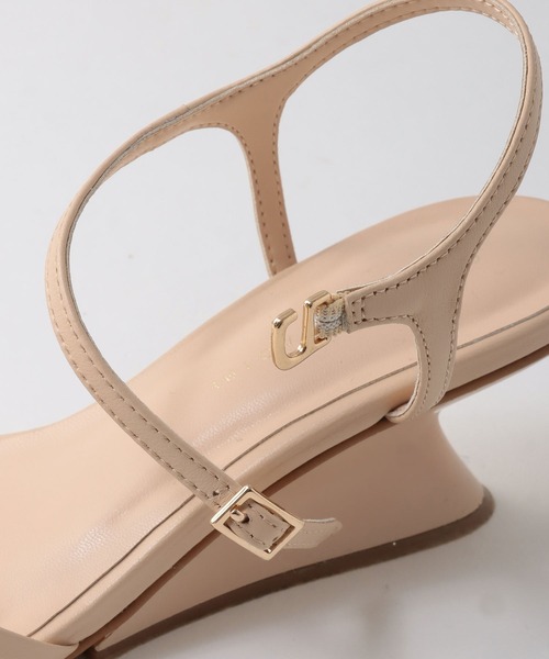 Chiaki Katagiri（チアキカタギリ）の「ウエッジソールサンダル【CHIAKI KATAGIRI】（サンダル・レディース・ブラック/ピンクベージュ・38/36/37）」の11枚目の写真