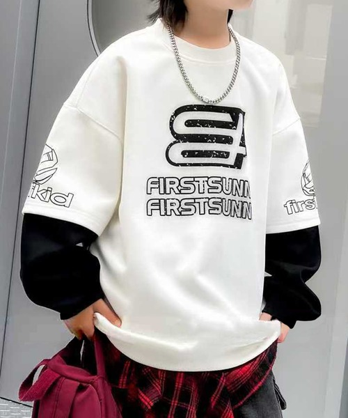 aimoha（アイモハ）の「【aimoha-KIDS-】カラーブロックデザインキッズスウェット（スウェット・キッズ・ホワイト/レッド/ブラック/イエロー・150/140/130/120/160）」の15枚目の写真