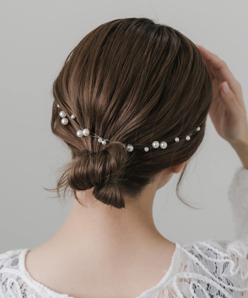 SMELLY(スメリー)の「『WEB/一部店舗限定』パールレイヤードピン(バレッタ/ヘアクリップ・レディース・ホワイト・-)」の1枚目の写真
