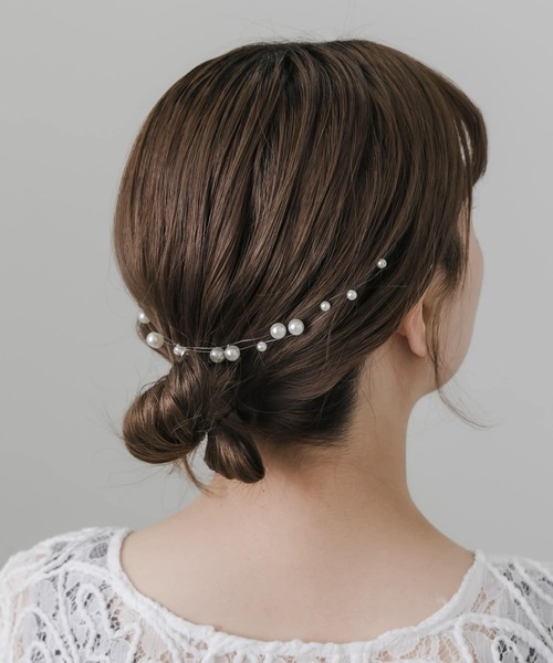 SMELLY(スメリー)の「『WEB/一部店舗限定』パールレイヤードピン(バレッタ/ヘアクリップ・レディース・ホワイト・-)」の6枚目の写真