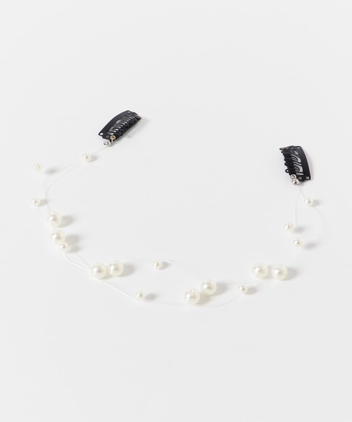 SMELLY(スメリー)の「『WEB/一部店舗限定』パールレイヤードピン(バレッタ/ヘアクリップ・レディース・ホワイト・-)」の8枚目の写真