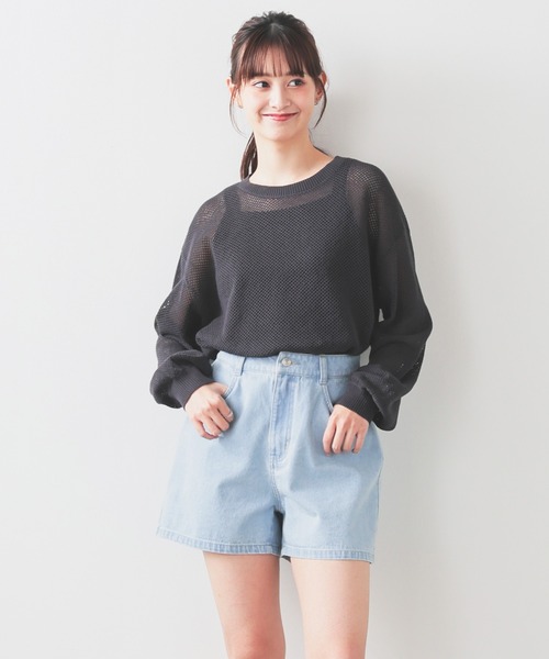 デニムショートパンツ（デニムパンツ）｜Honeys（ハニーズ）の