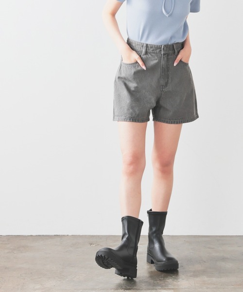 Honeys（ハニーズ）の「デニムショートパンツ（デニムパンツ・レディース・ブルー系その他2/ブルー系その他3/グレー/ブルー系その他・L/LL/M/S/SS）」の17枚目の写真