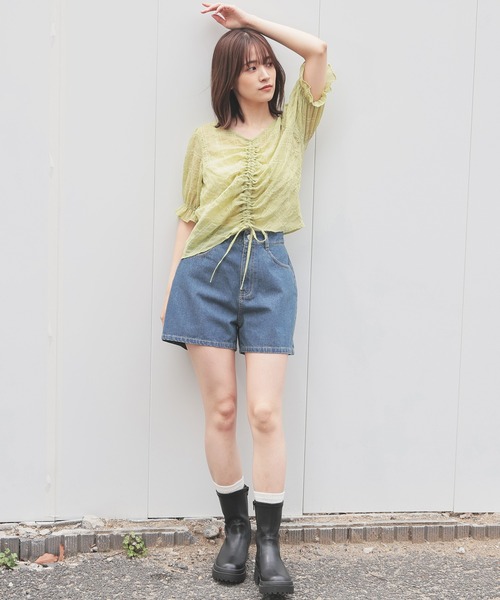 デニムショートパンツ（デニムパンツ）｜Honeys（ハニーズ）の