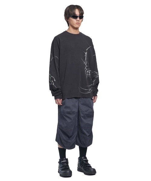 Tシャツ・カットソー NOMANUAL M.P GRAPHIC LONG SLEEVE TEE 5JH509 セール】【NOMANUAL】M.P GRAPHIC LONG SLEEVE TEE（Tシャツ