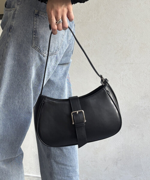 Thevon(ゼボン)の「ベルト付きワンハンドルバッグ(ボストンバッグ・レディース・ダークブラウン/ブラック/アイボリー・FREE)」の11枚目の写真