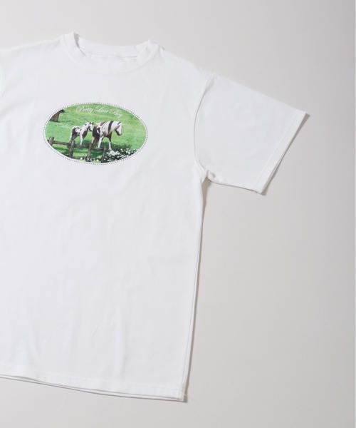 WC(ダブル シー)の「ラインストーンホースプリントTシャツ(Tシャツ/カットソー・レディース・ホワイト/グレー・FREE)」の21枚目の写真