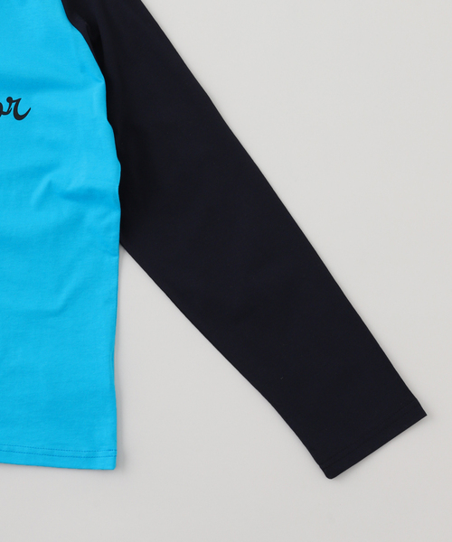 PULP/417EDIFICE(パルプフォーワンセブンエディフィス)の「【Geek Office / ギークオフィス】JUST/ ジャスト RAGLAN SLEEVE TEE(Tシャツ/カットソー・レディース・ネイビー/イエロー・FREE)」の5枚目の写真