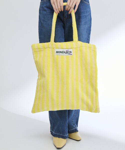 【2025年製 新品】 BONGUSTA/ボングスタ NARAM TOTEBAG / パイル地トートバッグ バッグ