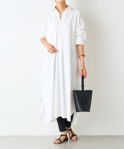 BEARDSLEY(BEARDSLEY)｜BEARDSLEYのシャツワンピースを使った