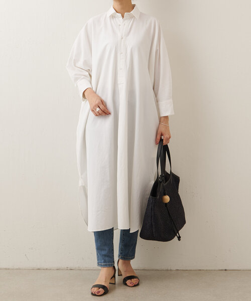 BEARDSLEY（ビアズリー）の「ドライオックスシャツワンピース（ワンピース・レディース・ホワイト・FREE）」の17枚目の写真