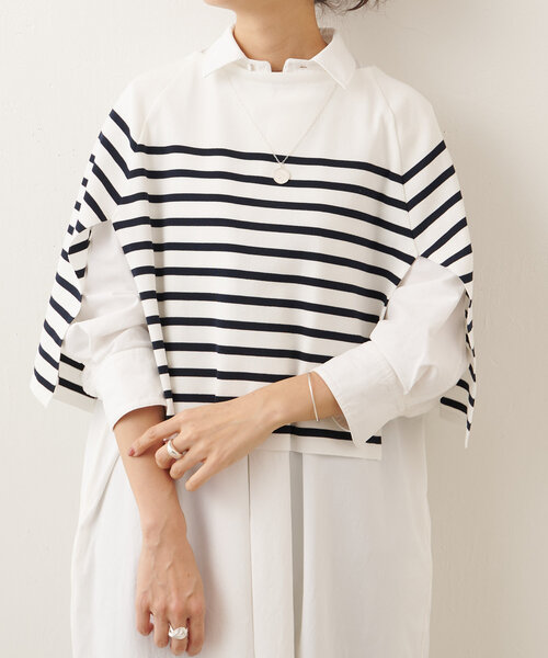 BEARDSLEY（ビアズリー）の「ドライオックスシャツワンピース（ワンピース・レディース・ホワイト・FREE）」の3枚目の写真