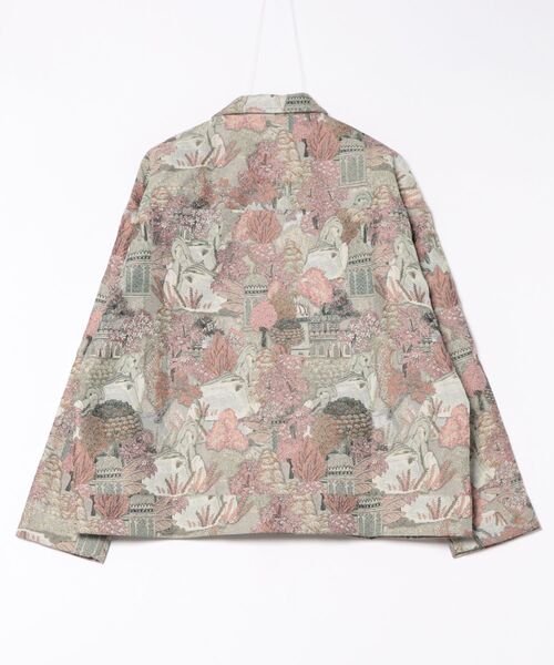 Revo.（レボ）の「Revo. 風景画 ジャガード 総柄 ゴブランジャケット（ブルゾン・メンズ・グレー/ブルー/ブラウン・1/2）」の5枚目の写真