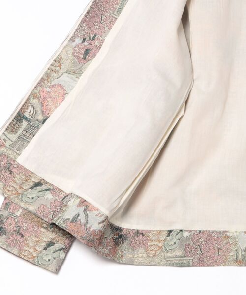 Revo.（レボ）の「Revo. 風景画 ジャガード 総柄 ゴブランジャケット（ブルゾン・メンズ・グレー/ブルー/ブラウン・1/2）」の4枚目の写真