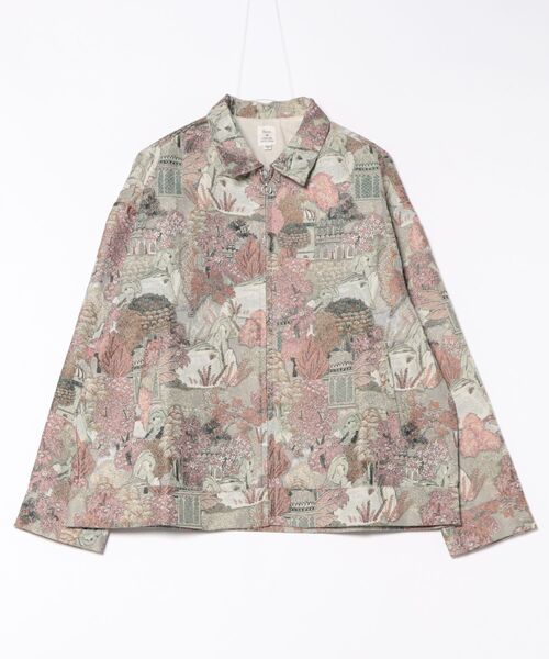 Revo.（レボ）の「Revo. 風景画 ジャガード 総柄 ゴブランジャケット（ブルゾン・メンズ・グレー/ブルー/ブラウン・1/2）」の12枚目の写真