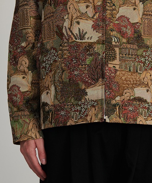 Revo. 風景画 ジャガード 総柄 ゴブランジャケット（ブルゾン）｜Revo