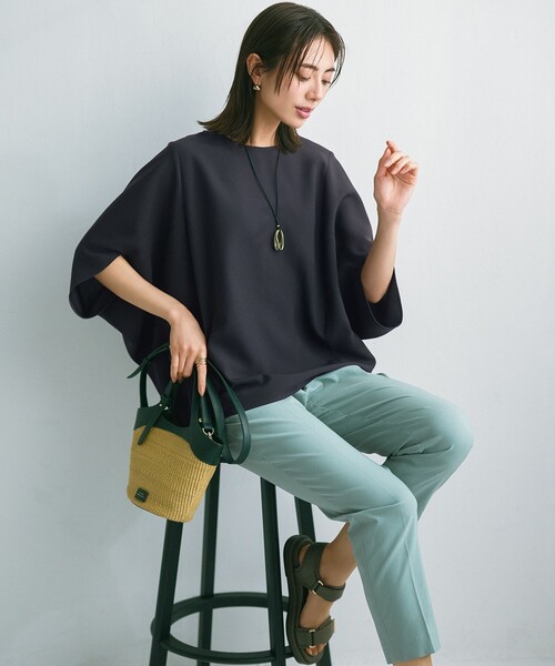 ANY SIS(エニィスィス)の「エアリーストレッチ テーパードパンツ(その他パンツ・レディース・ダルブルー系/ピンク系/ベージュ系/ネイビー系/ライトグリーン系/ホワイト系/ブラック系・1/2/3)」の8枚目の写真